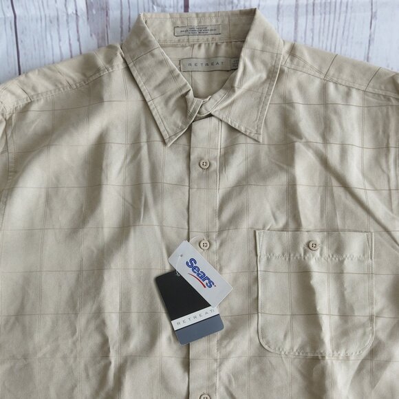 Retreat 100% Polyester Button Down Long Sleeve Dress/ Casual Shirt - Size XL - Picture 4 of 6